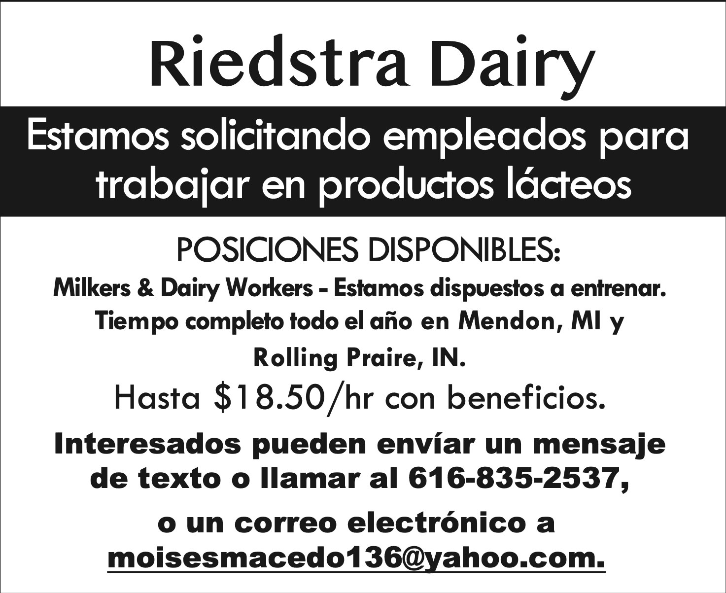 Cover photo for job listing